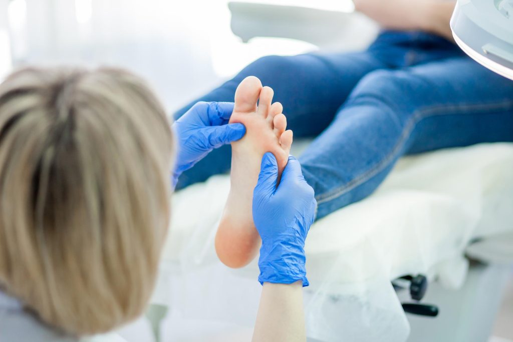 Foot assessment in clinic setting