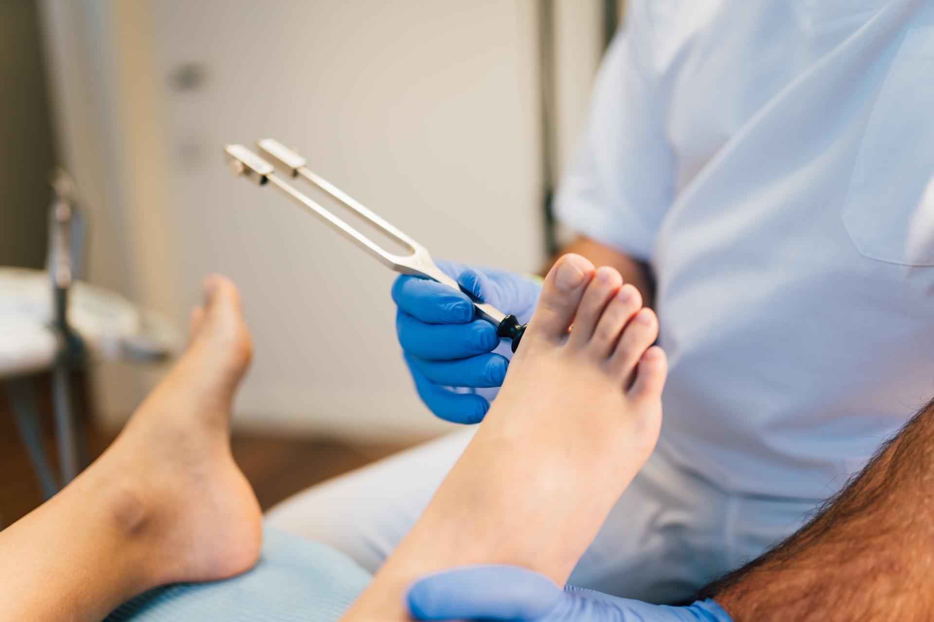 Foot assessment in clinic setting