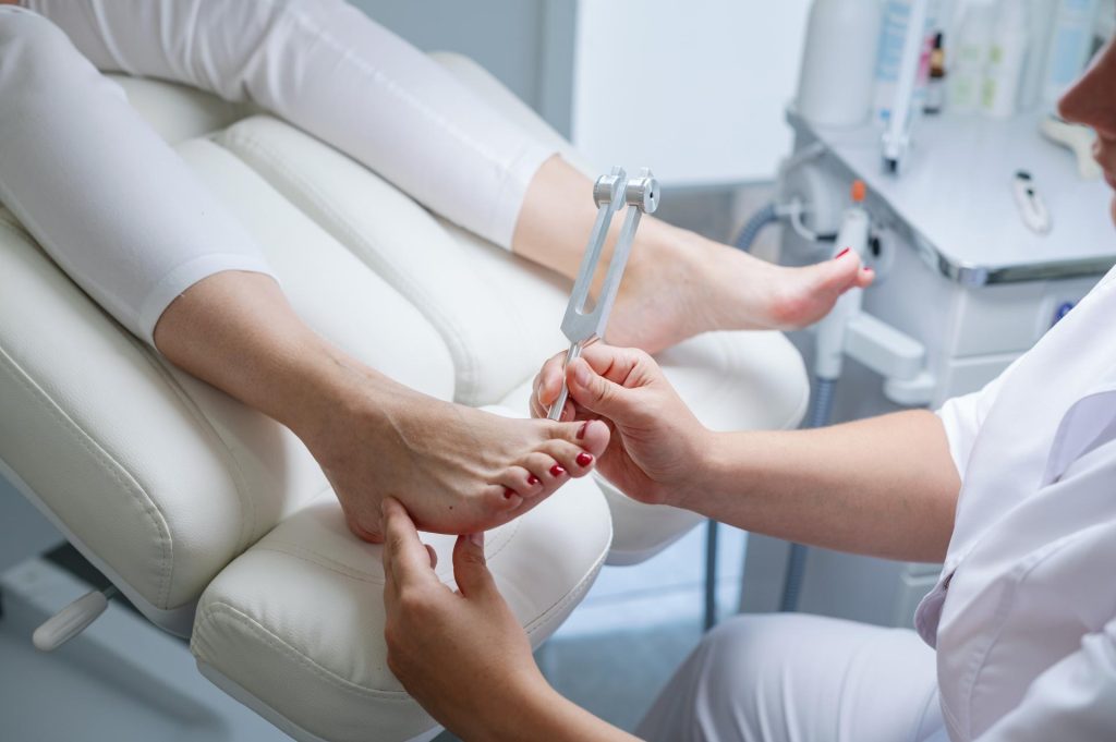 Foot assessment in clinic setting